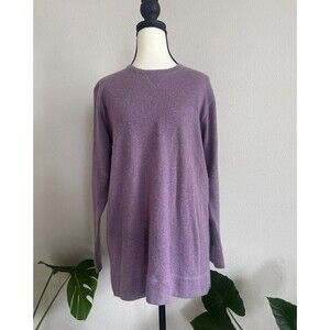 100% 2-PLY Cashmere Charter Club Sweater Women S Light Purple Minimalist